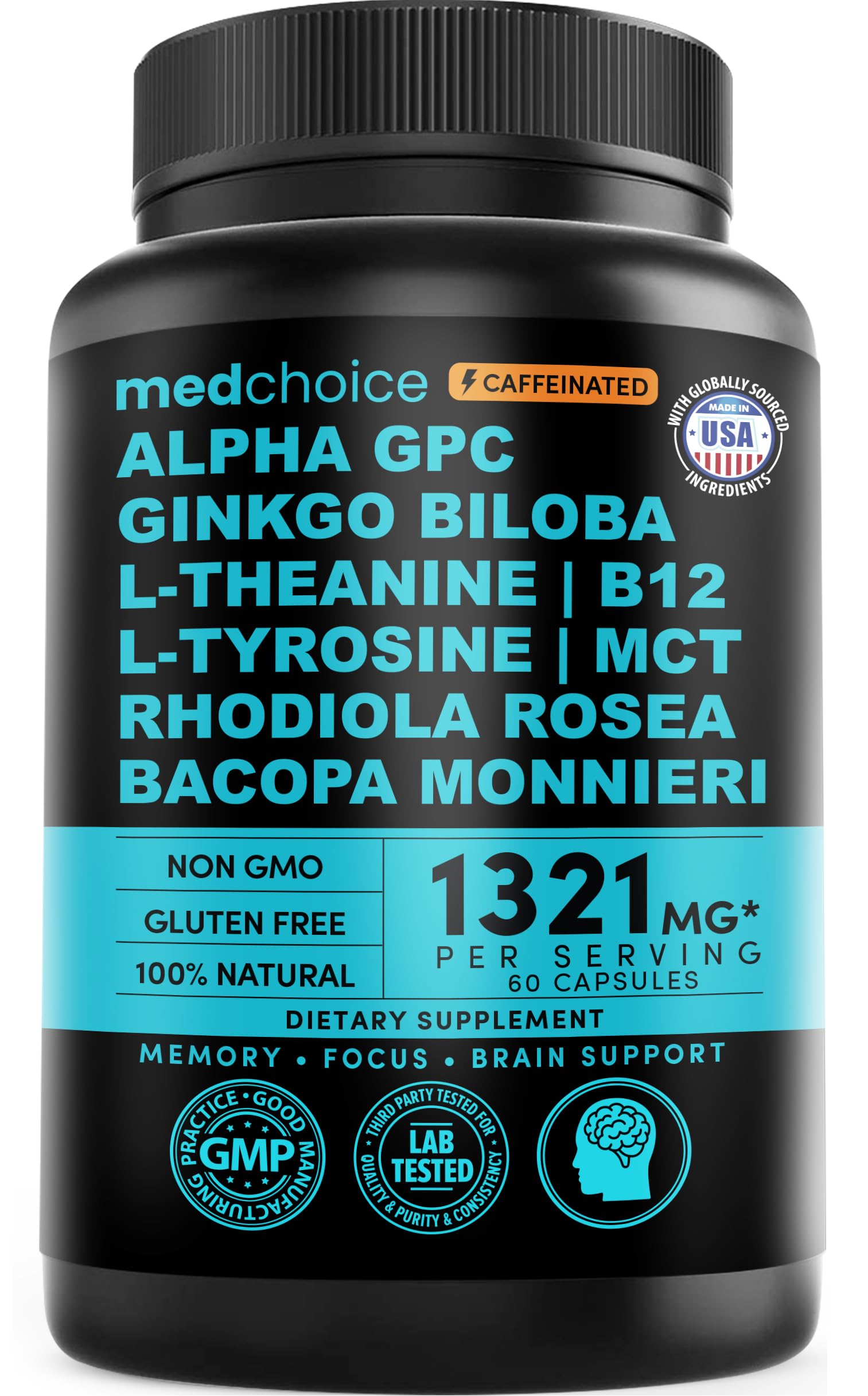Amazon.com: 12-in-1 Nootropic Brain Supplement with Caffeine